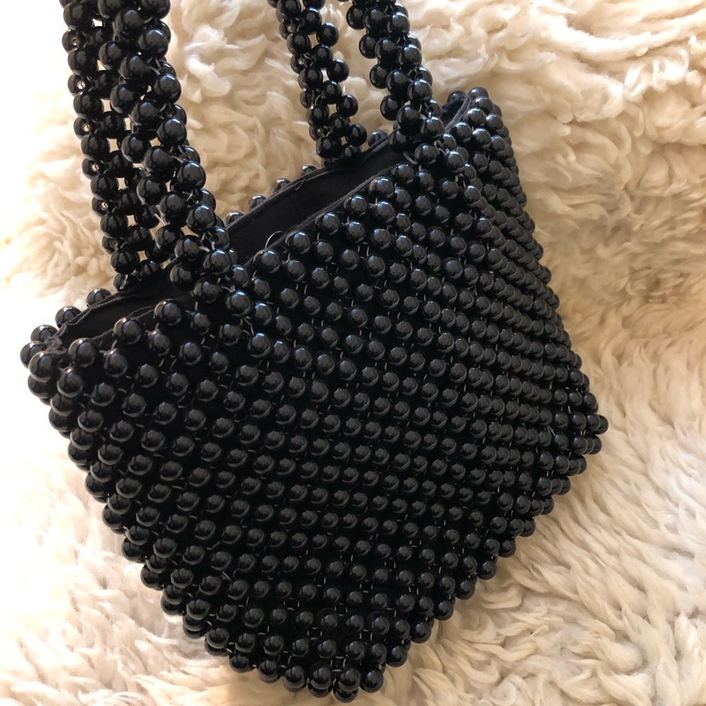 Zara beaded black bag